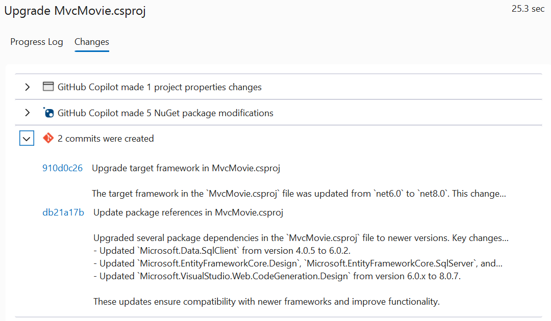 Post-upgrade commits and summary